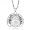 Magic Photo Pendant Memory Floating Locket Necklace Plated Angel Wings Flash Box Fashion Album Box Necklaces ZZA346