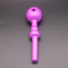 El más nuevo diseño Color Decoloración Tubo de cuchara de vidrio 5 pulgadas de longitud alrededor Tubo de mano para fumar Para tabaco Bongs Dab Rigs