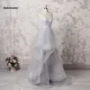 Boho Beach Свадебные платья кружево органза романтическое свадебное платье O-выстрелы для обездольских платье