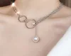 Chaîne de clavicule pour femme, collier court en argent, ceinture de cou, éblouissant, cruel, cadeau 261n