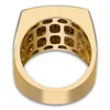 BLING GLING GOLD ANNEILS GOLDES HIP HOP HOP BIJOUX COOL CZ PIERRE HOMMES HIPHOP Ring