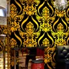 Luksusowy Modern Metallic 3d Damask Winyl Wallpaper Wall Paper Paper Sypialnia Salon Wallpapers Roll Blue, Black, Red, Fioletowy