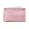 INS Box Pink Leather Napkin Holder Creative Soft Tissue Container Home Desktop Table Decoration