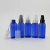 100 X 50ML Square Blue Lotion Pump Bottle for Shampoo, Soap, Cream use
