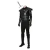 Film The Witcher Cosplay Geralt från Rivia Costume Halloween vuxen manlig outfit2633