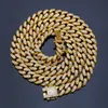 Hip Hop Bling Mens Chains Jewelry Gold Silver Miami Cuban Link Chain Necklaces For Male Hiphop Diamond Iced Out Chian Necklaces267M