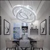 현대 실내 광택 크리스탈 LED 매달려 램프 가정 장식 샹들리에 조명 펜 던 트 조명 거실 천장 조명을위한 조명기