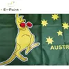 Бокс -флаг кенгуру флаг Австралии День 35 футов 90см150см.
