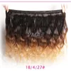 VMAe Ombre Malaysian Virgin Hair Body Wave 3pcs Malaysian Body Wave 3 Toned Ombre 1B 4 27 30 Blond Human Hair Weave Bundlar