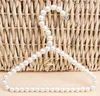 20cm Plastic Pearl Beaded Clothes Dress Coat Hangers Wedding For Pet Kid Children Save-Space Storage Organizer
