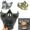 Mask Carnival Present Scary Skull Skeleton Paintball Lower Half Face Face Mask Warriors Skyddsmask för Halloween Party Masks