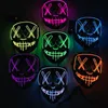 Halloween Mask LED Light Up Grappige Maskers The Purge Election Year Great Festival Cosplay Kostuum Levert Party Mask EA470