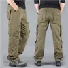Pantalons pour hommes 2022 Printemps Hiver Hommes Kaki Cargo Pantalon Casual Coton Tactique Grande Taille Armée Overol Hombre1
