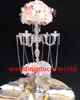 Decoração do partido por atacado de moda elegante Grande mesa de cristal top peças centrais do candelabro para casamentos decor00155