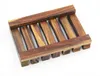 Natural Bamboo Wood Soap Dishes Wooden Soap Tray Holder Storage Rack Plate Box Container Bath Soap Holder SN232