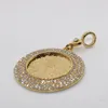 Hela islam muslimska osmanska turkiska mynt smycken arabiska mynt guld färg kalkon mynt kristall hänge halsband5289660