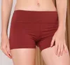 Yoga Shorts Sommar Heta Kvinnor Casual Hög elastisk midja Tight Fitness Smal Skinny Shorts Enfärgad Träningsshorts för tjejer kvinnor