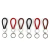 Sublimering Blank Hängande Rope Keychain Key Ring för värmeöverföring Tryck med aluminiumplåt DIY Personliga Anpassa bilder
