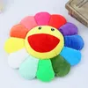 Färgglada blommor Creative Plush Mats Meditation Cushion Smileys Emoticons golvkuddar cojin gato348c