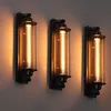 Loft Vintage Duvar Lambaları Amerikan Endüstriyel Duvar Işığı Edison E27 Yatak Işık Göz Kazı Duvar Sconce Işıkları Ev Dekorasyon Aydınlatma