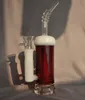 Vintage Piwo Design 10 -calowe szklane rurki wodne Bong Hookah 18 mm ze szklaną miską lub kwarcową Banger może umieścić logo klienta przez DHL UPS CNE