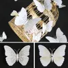 12 sztuk 3D Motyl Naklejki ścienne Naklejka Dekoracja Art Lodówka Magnes Dekoracja Dom Wysoka jakość