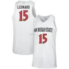 San Diego State Aztecs College #2 ADAM SEIKO Jerseys de basquete #15 Kawhi Leonard #20 Schakel Mens Ed Custom