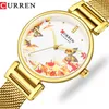 CURREN Orologio da donna in acciaio inossidabile Fashion Top Brand Orologio da polso da donna al quarzo bayan kol saati 9053 Orologio femminile Bellissimo regalo