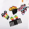 패션 나무 귀걸이 아프리카 초상화지도 귀걸이 흑인 사람들이 매우 중요한 국가 매력 귀걸이 파티 호의 6106
