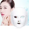 7 Färg PDT Light Therapy Face Beauty Machine LED Facial Neck Mask med mikrourent för hudblekningsenhet Gratis försändelse