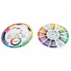 Set of 100PCS Microblading Color Wheel Tattoo Pigment Colors Wheels For Permannent Makeup Supplies