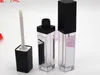 Nieuwe 7ML LED lege lipglossbuizen met spiegel Vierkant doorzichtige lipglossfles Lipgloss hervulbare flessen Container Plastic make-up P2696813