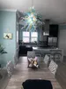 Small Chandeliers for Living Room Table Top Home Lighting LED Lights Art Glass Chandelier Lamps