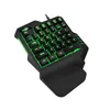 Professiona Wired Gaming Keypad Kleurrijke RGB LED-achtergrondverlichting 35 sleutels Eenhandige membraan toetsenbord Teclado Mecanico Gamer toetsenbord