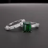 Bröd diamantring s925 silver material lyx isad ring dam för älskare mode smycken grossist uppsättning diamant skina cubic zirconia 6 färg