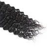 Brasileño ola profunda Virgin Human Hair Bundles sin procesar extensiones de agua del cuerpo indio.