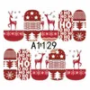 Kerstnagelstickers allemaal ingepakte wateroverdracht sticker nail art nagelgereedschap. A874