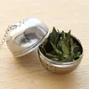 Stainless Steel Balls Shaped Tea Strainers Sphere Spices Filter Infuser Loose Spice Ball With Rope Chain Hook Home Kitchen Tools DBC DH2560