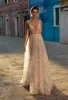 Gali Karten 2020 A Line Boho Wedding Dresses Bohemia Deep v Neck Lace expedliqued length tulle length with tulle bridal go302c