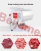 BEIJAMEI Vertical Commercial Meat Cortador Máquina de 130 kg / h de carne que corta o Shredding máquina elétrica Meat Slicer Preço