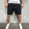 Ny sommar högkvalitativ bomulls-hiphop-shorts för män Bodybuilding Fitness Sweat-shorts Jogger Fritidsgym Herr
