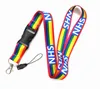 10pcs Rainbow NHS Mobile Phone Straps Neck Lanyards for keys ID Card USB holder Hang Rope webbing Sold by Vilnius