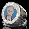 5 قطع روسيا الرئيس فلاديمير بوتين القرم خريطة الاتحاد السوفياتي كرافت 1 أوقية الفضة مطلي 40 ملليمتر * 3 ملليمتر عملة تذكارية