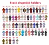 Neoprene Chapstick Holder Keychains 63pcs Bulk Lipstick Holder Keychains Chapstick Keyring Holder The Best Gift for Birthday Christmas