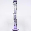 38cm Downstwm Bowl Joint 18.8mm Noir Spirale Percolateurs Narguilés Dab Rigs Deux Fonction Bongs Conduites D'eau Narguilés