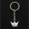 20st / Lot Key Ring Keychain Smycken Silverpläterad Crown Charms Pendant Key Tillbehör