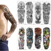 Grand bras manches tatouage étanche temporaire tatouage autocollant elfe Shantou papillon hommes pleine fleur Tatoo corps Art tatouage fille