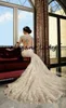 Rami Salamoun Mermaid Princess Wedding Dresses 2020 Luxury Sparkly Crystal Beaded Back Full Lace Floral Garden Castle Wedding Gown 456