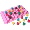 new Silicon chocolate molds heart shape silicon cake mold silicon ice tray jelly moulds cake Baking Moulds BakewareT2I5768