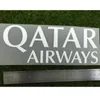 2014-2016 La Liga Qatar Airways Sponsor Patch Iron On Patches Размер Длина 22,8 см Высота 8,8 см Футбольная нашивка